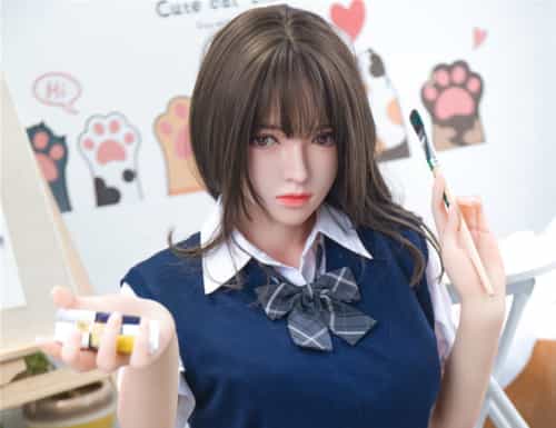 #1恵里佳えりか 实体娃娃 158cm B-CUP #1恵里佳えりか 高級シリコン娃娃头+TPE材料身体 