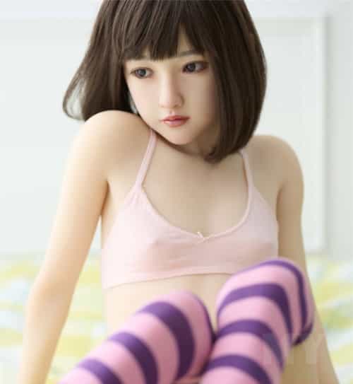 ロリー系 硬め硅胶材质の 138cm AA-CUP 陽葵Haruki娃娃头 My Loli Waifu 略称MLW 实体娃娃