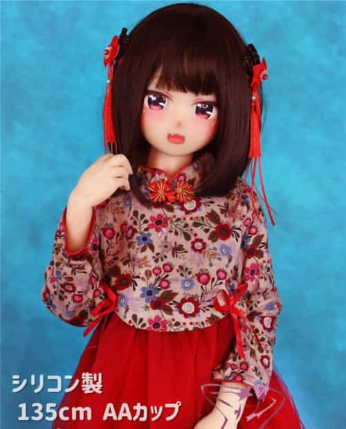 娃娃头と身体自由に組み合わせ可 シリコン娃娃头+TPE材料身体 动漫卡通娃娃 135cm AA-CUP(細身タイプ) #65头部