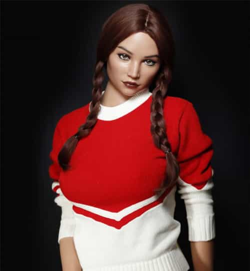 欧米实体娃娃 实体娃娃 WAXDOLL 170cm #GE50-1头部 リアルメイク付き
