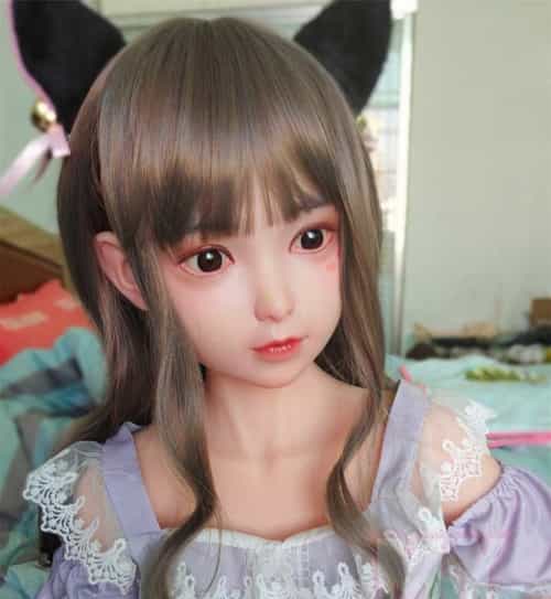 シリコン头部 希咲 Kisa娃娃头 My Loli Waifu 略称MLWロり系实体娃娃 126cmAA-CUP 