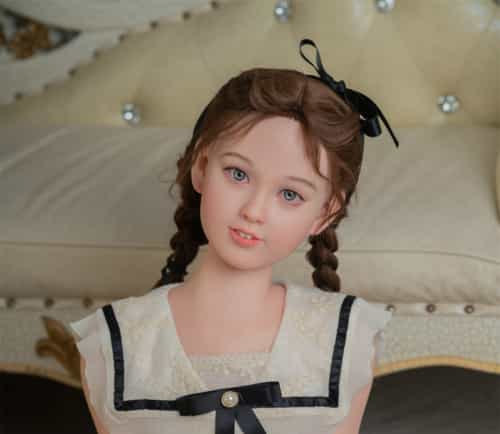 #G34头部歯付き リアルメイク付き 实体娃娃 WAXDOLL 120cm 平胸