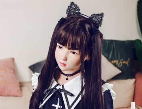 158cm C-CUP  #A娃娃头 高級シリコン娃娃头+TPE材料身体