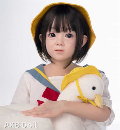 GB59头部 120cm 平胸 シリコン製娃娃头+TPE身体 实体娃娃 AXB Doll