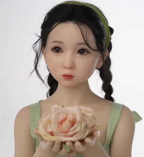 シリコン製娃娃头+TPE身体 实体娃娃 AXB Doll 130cm バスト大 GB13头部 身体はリアルメイク付き