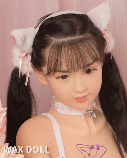 シリコン製娃娃头+TPE身体 实体娃娃 WAXDOLL 140cm D-CUP #伊莉头部