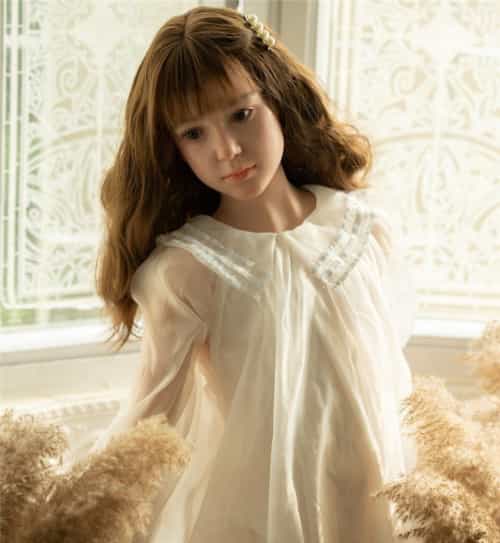 ロリドール 142cm 貧乳 #G50 头部实体娃娃 WAXDOLL リアルメイク付き