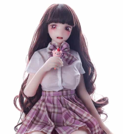 2.6kg 全硅胶材质 MOZU 63cm 小玲奈(Rena) 肌色＆眼球色＆メイク＆ウィッグ＆衣装は宣材写真と同じ 小型で軽量化で収納しやい 使いやすい
