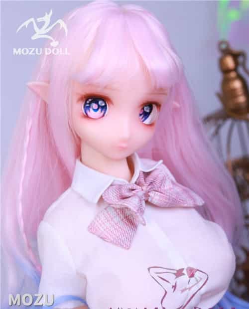 2.6kg 全硅胶材质 MOZU 63cm 小桃(xiaotao) 肌色＆眼球色＆メイク＆ウィッグ＆衣装は宣材写真と同じ 小型で軽量化で収納しやい 使いやすい