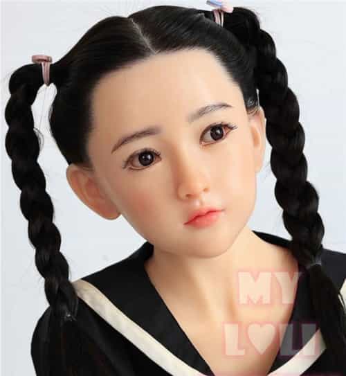硅胶材质莉央RIO娃娃头 My Loli Waifu 略称MLWロり系实体娃娃 138cmAA-CUP 