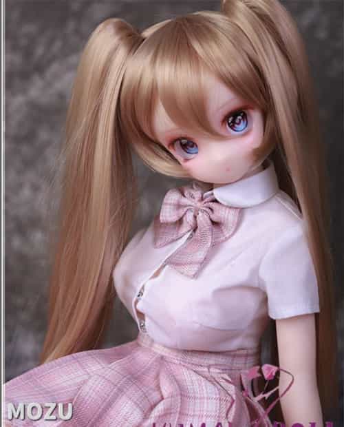 2.6kg 全硅胶材质 MOZU 63cm 小愛(xiaoai) 肌色&眼球色&メイク&ウィッグ&衣装は宣材写真と同じ 小型で軽量化で収納しやい 使いやすい