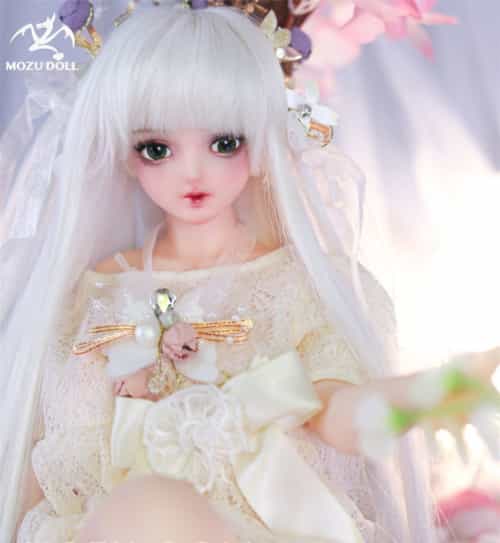 2.6kg 全硅胶材质 MOZU 63cm 小玲奈(Rena) 肌色&眼球色&メイク&ウィッグ&衣装は宣材写真と同じ 小型で軽量化で収納しやい 使いやすい