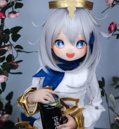 85cm A-CUP 派蒙(Paimeng) 肌色&眼球色&メイク&ウィッグ&衣装は宣材写真と同じ 小型で軽量化で収納しやい 使いやすい 6kg ソフトビニール製娃娃头 TPE身体MOZU DOLL